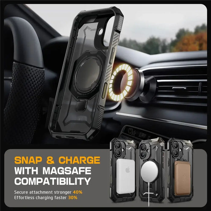 Supcase UB Grip Mag Case с MagSafe за iPhone 16 - черен