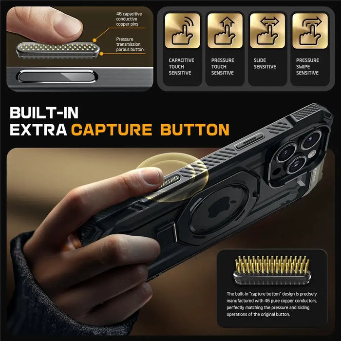 Supcase UB Grip Mag Case с MagSafe за iPhone 16 Pro - черен