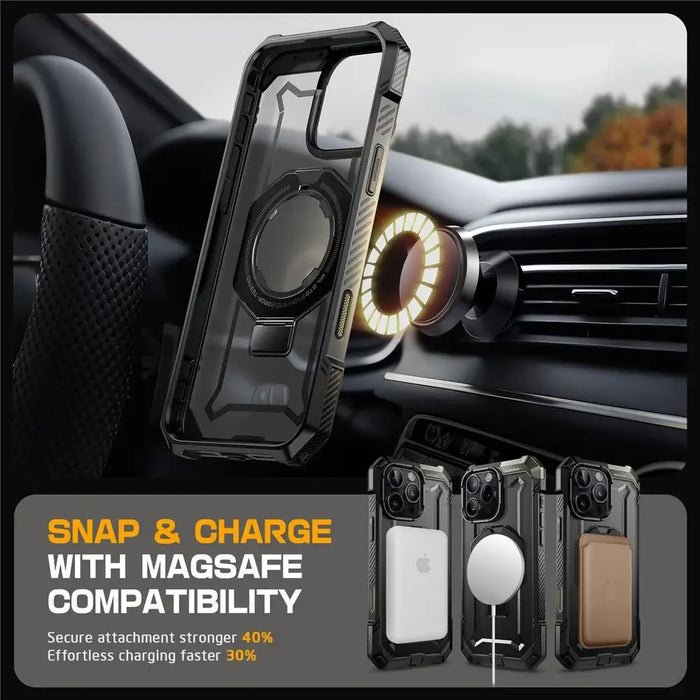 Supcase UB Grip Mag Case с MagSafe за iPhone 16 Pro - черен