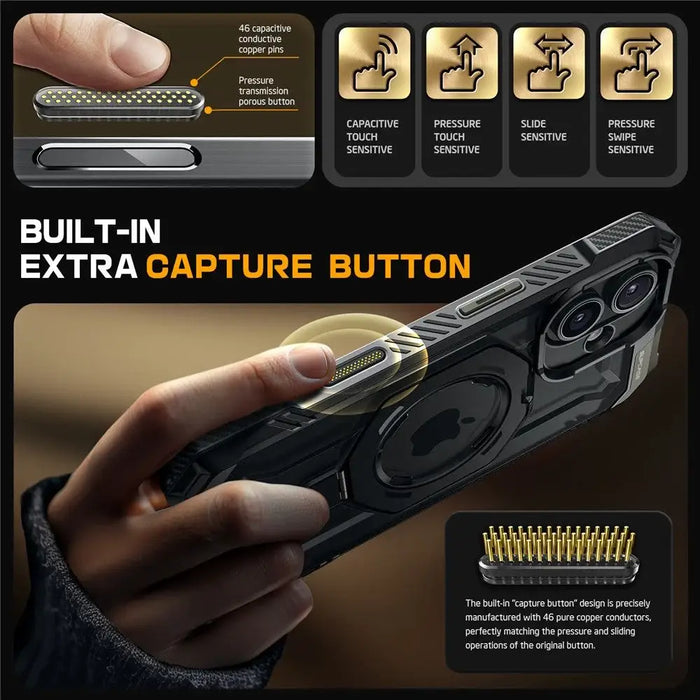Supcase UB Grip Mag Case с MagSafe за iPhone 16 - черен