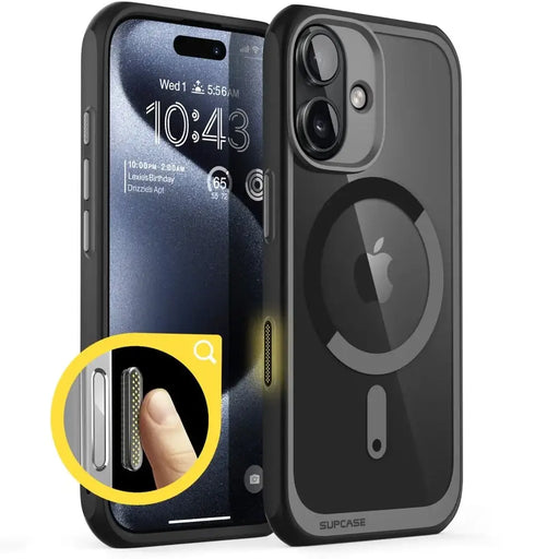 Supcase UB Mag Case с MagSafe за iPhone 16 - черен