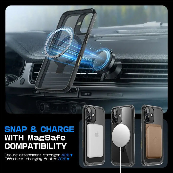 Supcase UB Mag Case с MagSafe за iPhone 16 - черен