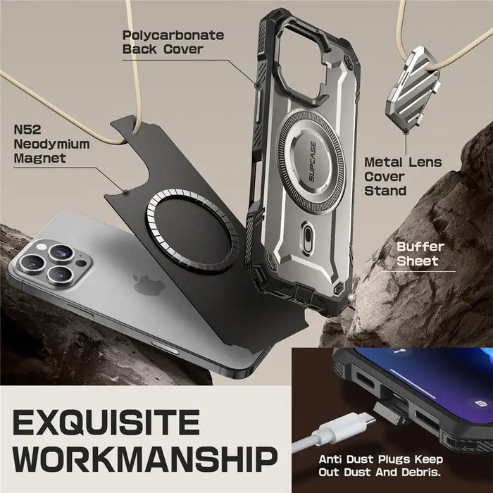 Supcase UB XT Mag Case с MagSafe за iPhone 16 Pro - сив