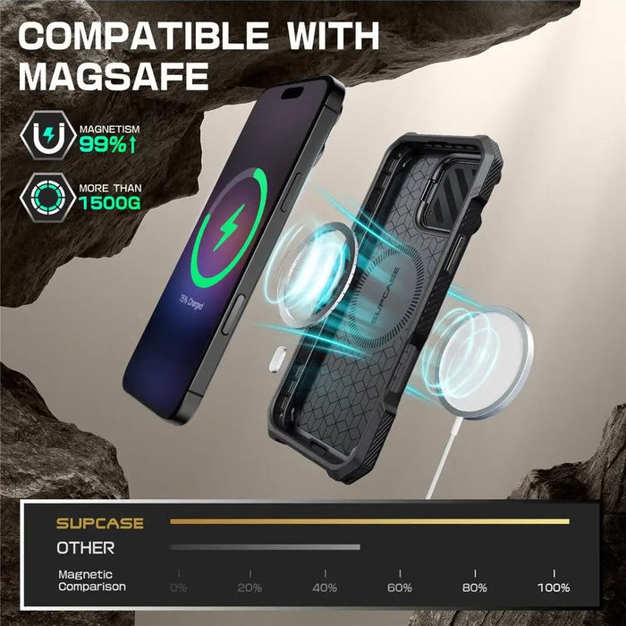 Supcase UB XT Mag Case с MagSafe за iPhone 16 - черен