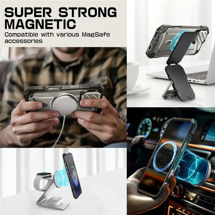 Supcase UB XT Mag Case с MagSafe за iPhone 16 Pro Max - сив