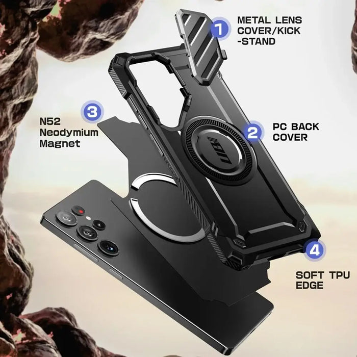 Supcase UB XT Mag Case за Samsung Galaxy S25 Ultra - черен