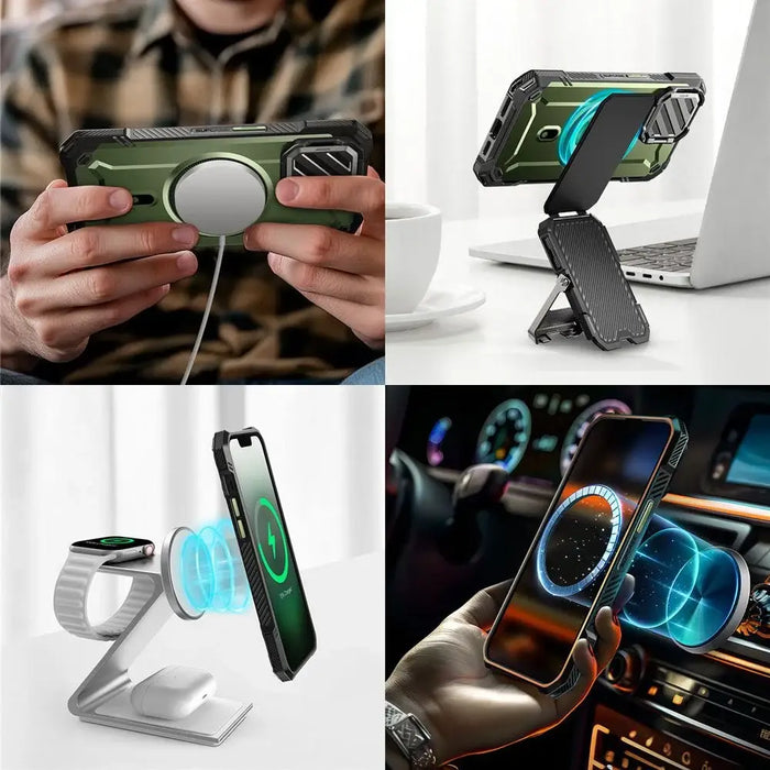Supcase UB XT Mag MagSafe Калъф за iPhone 16e - маслина