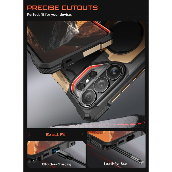 Калъф Supcase UB Grip Mag MagSafe за Samsung Galaxy S26 Ultra - черен и кафяв