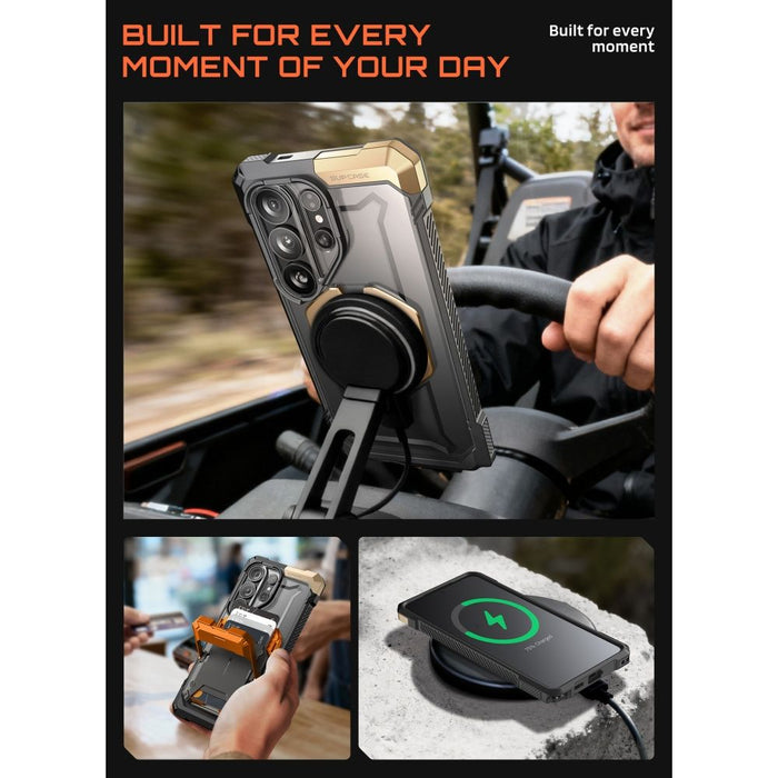 Калъф Supcase UB Grip Mag MagSafe за Samsung Galaxy S26 Ultra - черен и кафяв
