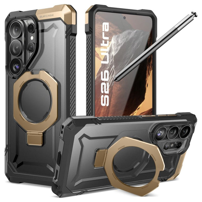 Калъф Supcase UB Grip Mag MagSafe за Samsung Galaxy S26 Ultra - черен и кафяв