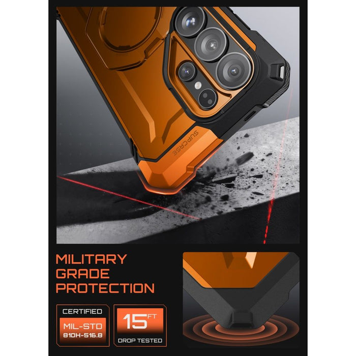 Калъф Supcase UB Grip Mag MagSafe за Samsung Galaxy S26 Ultra - оранжев и черен