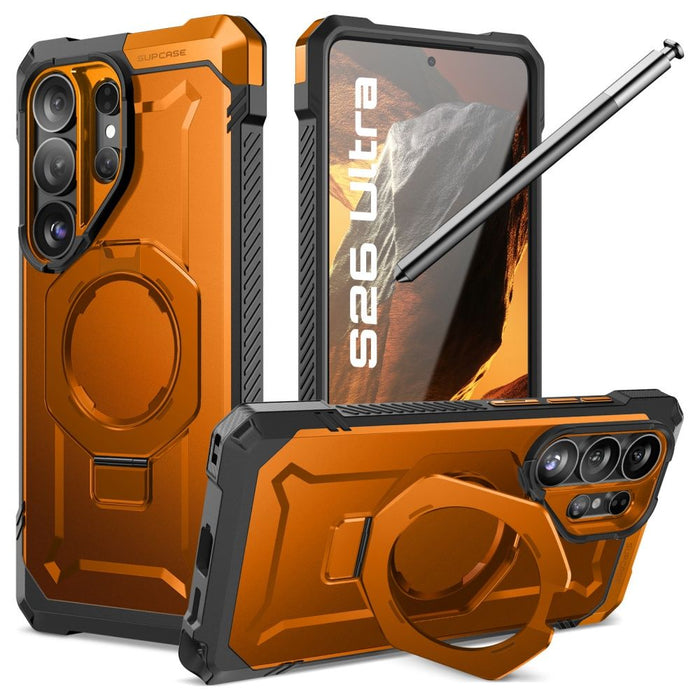 Калъф Supcase UB Grip Mag MagSafe за Samsung Galaxy S26 Ultra - оранжев и черен