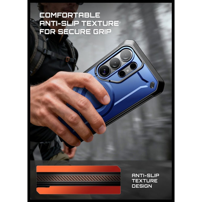 Supcase Unicorn Beetle Pro Mag MagSafe калъф с 2 чекмеджета за Samsung Galaxy S26 Ultra - черен и тъмносин
