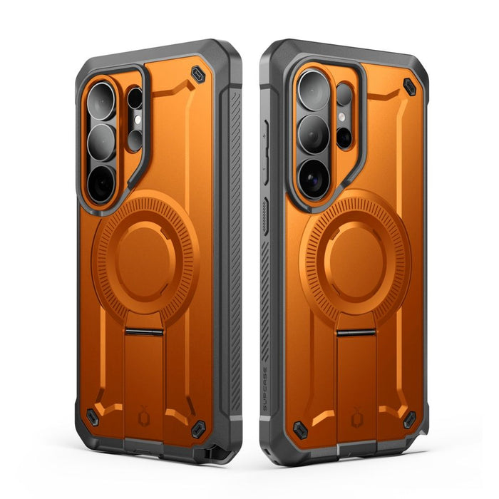 Supcase Unicorn Beetle Pro Mag MagSafe калъф с 2 чекмеджета за Samsung Galaxy S26 Ultra - черен и оранжев