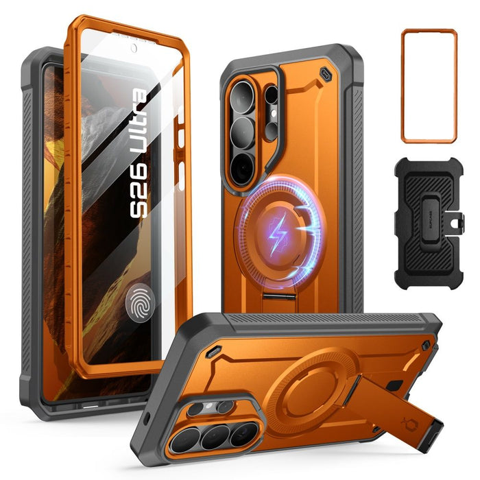 Supcase Unicorn Beetle Pro Mag MagSafe калъф с 2 чекмеджета за Samsung Galaxy S26 Ultra - черен и оранжев