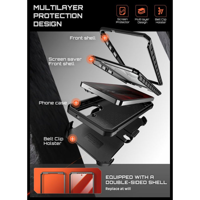 Supcase Unicorn Beetle Pro Mag MagSafe калъф с 2 чекмеджета за Samsung Galaxy S26+ Plus - черен
