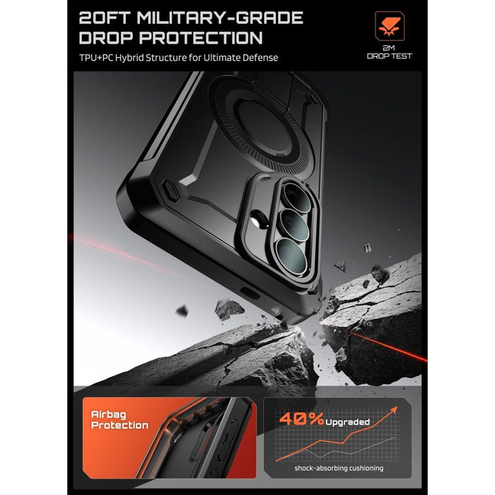 Supcase Unicorn Beetle Pro Mag MagSafe калъф с 2 чекмеджета за Samsung Galaxy S26+ Plus - черен