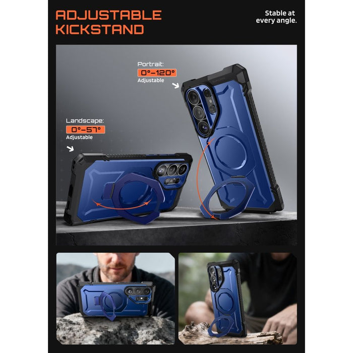 Калъф Supcase UB Grip Mag MagSafe за Samsung Galaxy S26 - тъмносин и черен