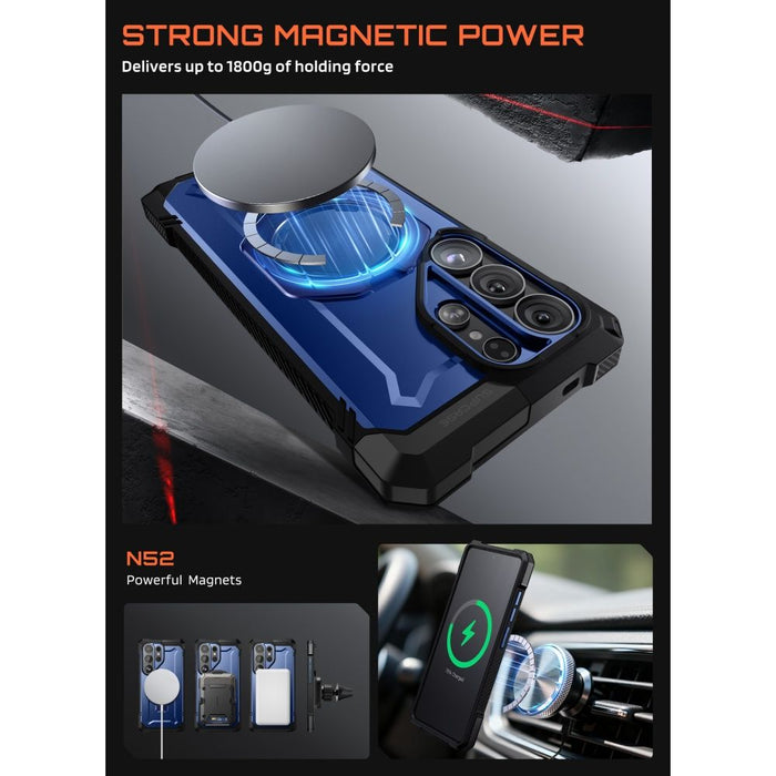 Калъф Supcase UB Grip Mag MagSafe за Samsung Galaxy S26 - тъмносин и черен