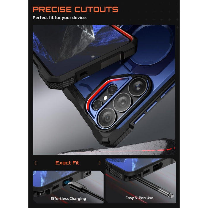 Калъф Supcase UB Grip Mag MagSafe за Samsung Galaxy S26 - тъмносин и черен