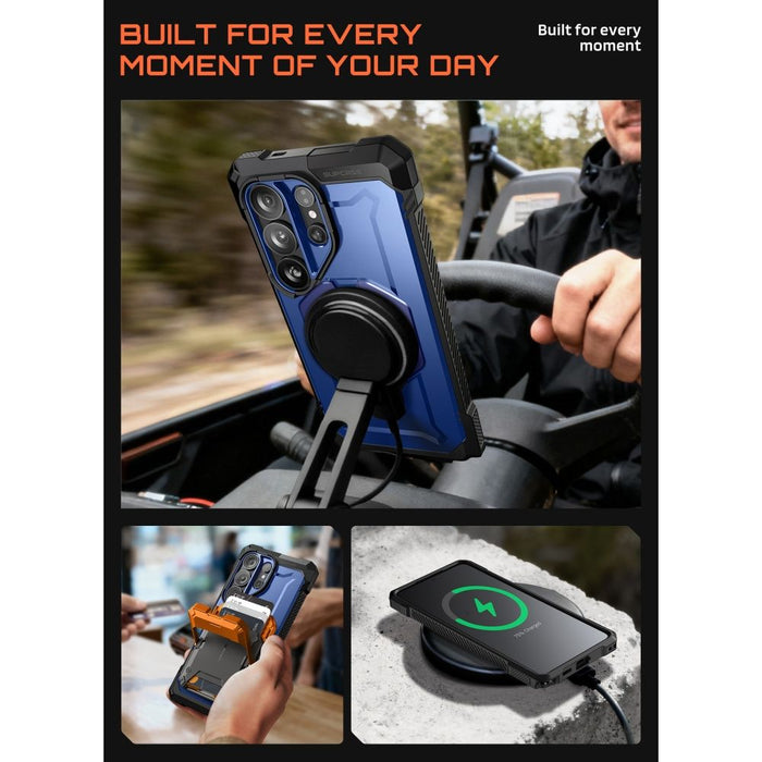 Калъф Supcase UB Grip Mag MagSafe за Samsung Galaxy S26 - тъмносин и черен