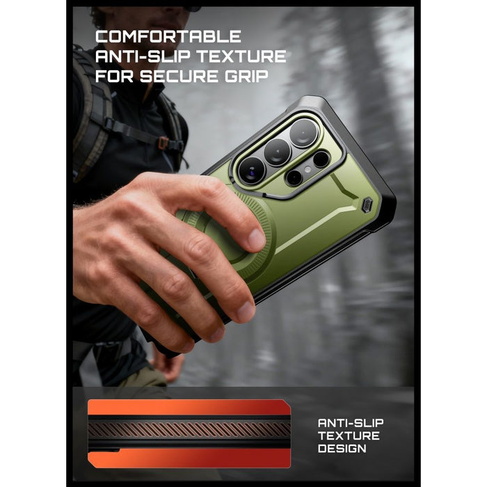 Калъф Supcase Unicorn Beetle Pro Mag MagSafe 2-Set за Samsung Galaxy S26 Ultra - зелен и черен