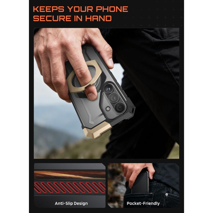 Калъф Supcase UB Grip Mag MagSafe за Samsung Galaxy S26 - черен и кафяв