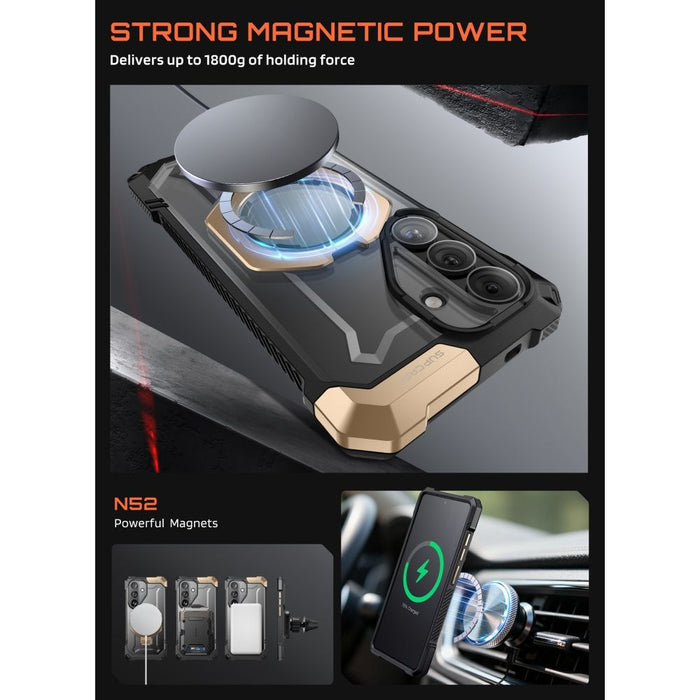 Калъф Supcase UB Grip Mag MagSafe за Samsung Galaxy S26 - черен и кафяв