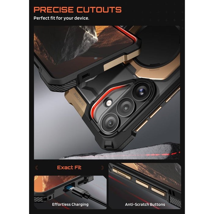 Калъф Supcase UB Grip Mag MagSafe за Samsung Galaxy S26 - черен и кафяв