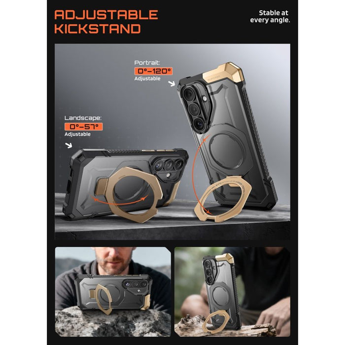 Калъф Supcase UB Grip Mag MagSafe за Samsung Galaxy S26 - черен и кафяв