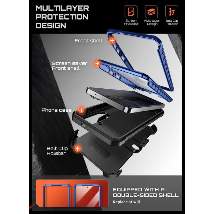 Supcase Unicorn Beetle Pro Mag MagSafe 2-Set калъф за Samsung Galaxy S26 - тъмносин и черен