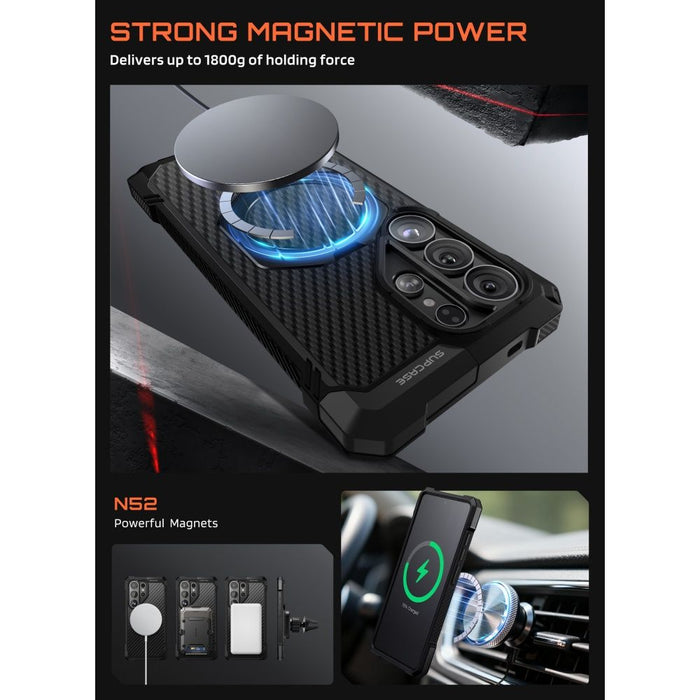 Калъф Supcase UB Grip Mag MagSafe за Samsung Galaxy S26 Ultra - черен