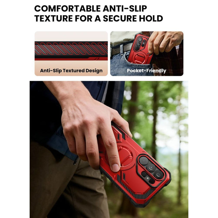 Калъф Supcase ArmorBox Mag MagSafe за Samsung Galaxy S26 Ultra - червен и черен