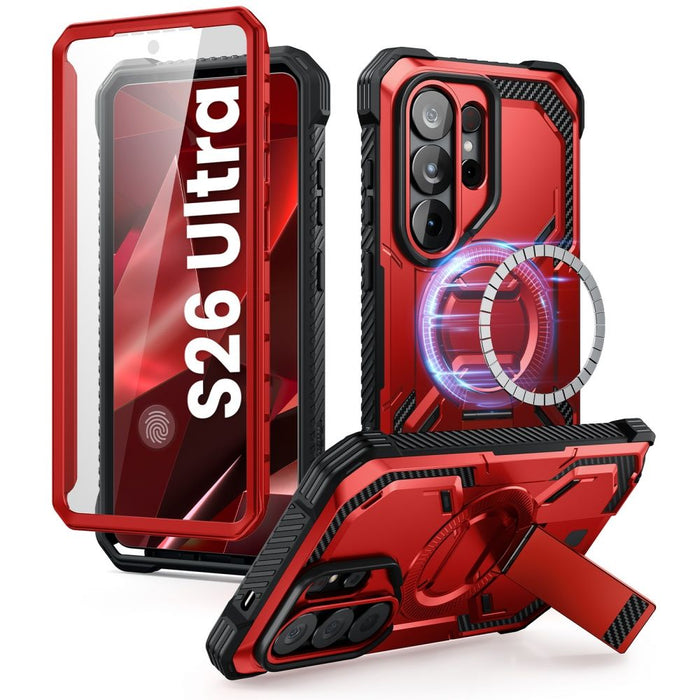 Калъф Supcase ArmorBox Mag MagSafe за Samsung Galaxy S26 Ultra - червен и черен