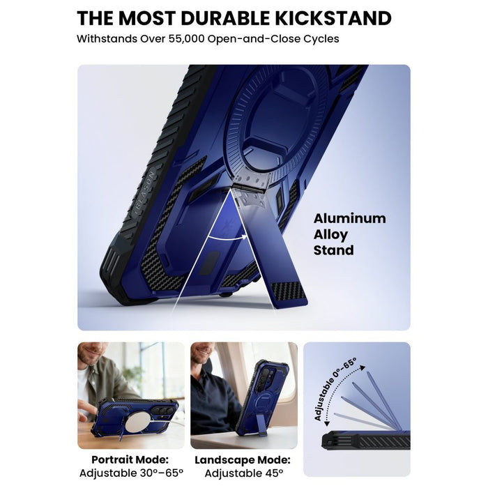 Калъф Supcase iBlason ArmorBox Clip Mag MagSafe за Samsung Galaxy S26 Ultra - тъмносин и черен