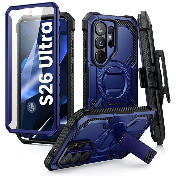 Калъф Supcase iBlason ArmorBox Clip Mag MagSafe за Samsung Galaxy S26 Ultra - тъмносин и черен