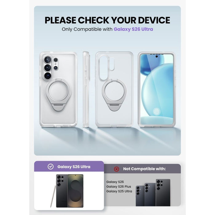 Калъф Supcase Cosmo Mag MagSafe за Samsung Galaxy S26 Ultra - бял