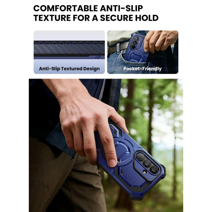 Калъф Supcase ArmorBox Mag MagSafe за Samsung Galaxy S26 - тъмносин и черен