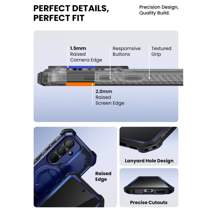 Калъф Supcase ArmorBox Mag MagSafe за Samsung Galaxy S26 - тъмносин и черен