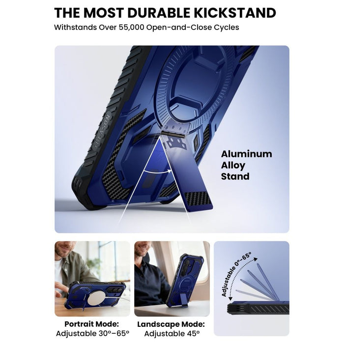 Калъф Supcase ArmorBox Mag MagSafe за Samsung Galaxy S26 - тъмносин и черен
