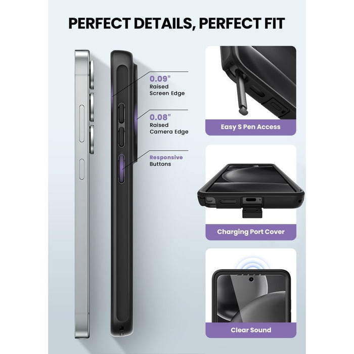 Калъф Supcase Cosmo Mag MagSafe за Samsung Galaxy S26 Ultra - черен