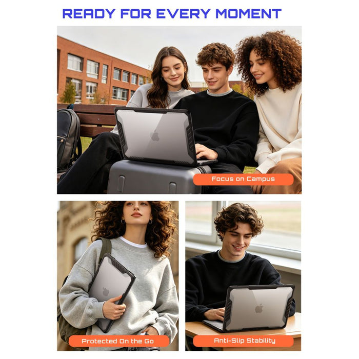 Калъф Supcase Unicorn Beetle Pro за MacBook Neo 13" 2026 - прозрачен черен