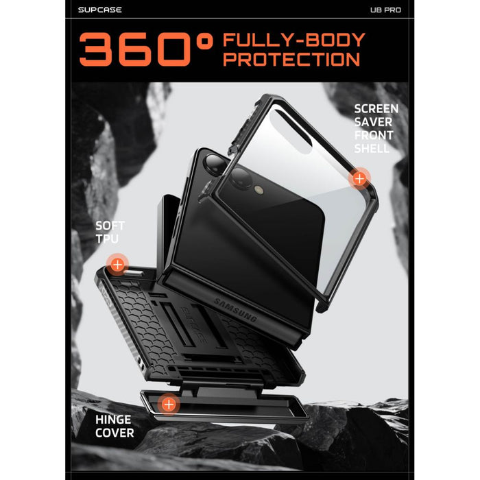 Калъф Supcase Unicorn Beetle Pro за Samsung Galaxy Z Flip 8 - черен
