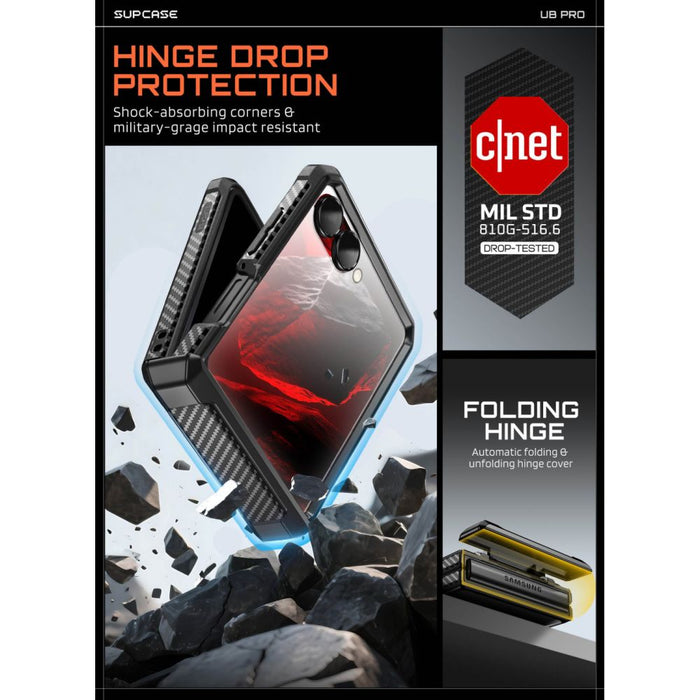 Калъф Supcase Unicorn Beetle Pro за Samsung Galaxy Z Flip 8 - черен
