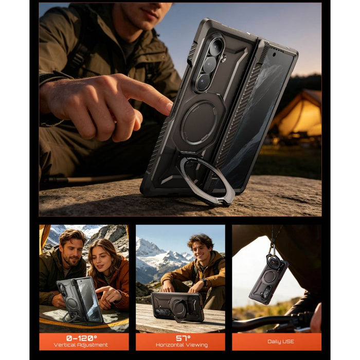 Калъф Supcase UB Grip Mag MagSafe 2-Set за Samsung Galaxy Z Fold 8 - черен