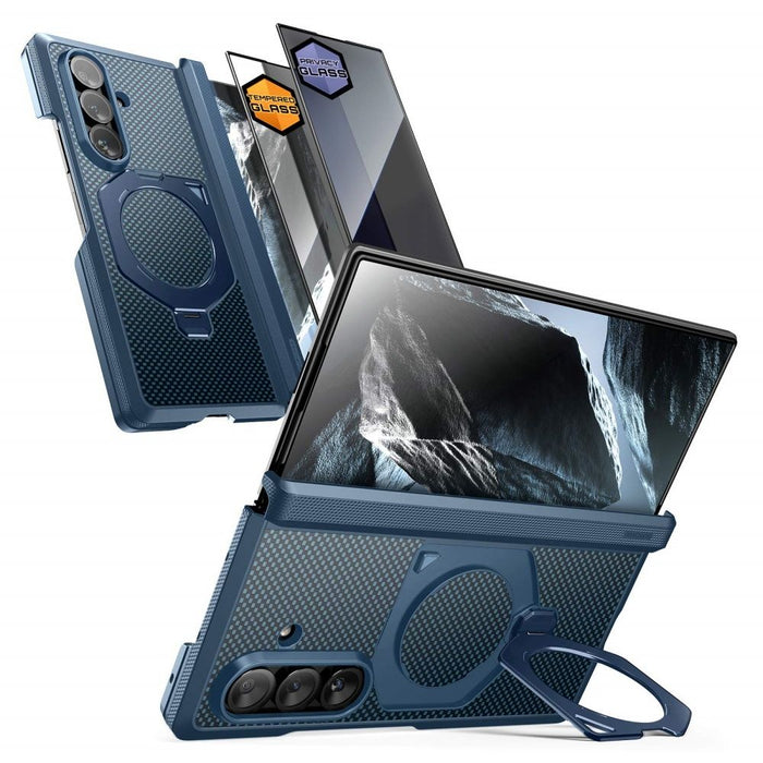 Калъф Supcase UB Aero MagSafe 2-Set за Samsung Galaxy Z Fold 8 Ultra - тъмносин