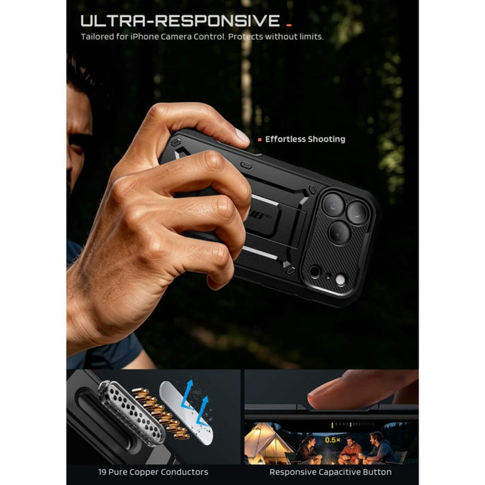 Калъф Supcase Unicorn Beetle Pro за iPhone 18 Pro / 17 Pro - черен