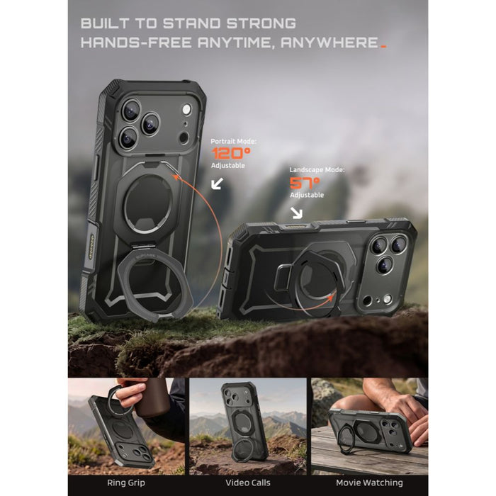 Калъф Supcase Grip Pro Mag MagSafe за iPhone 18 Pro / 17 Pro - черен