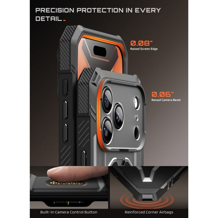 Калъф Supcase Grip Pro Mag MagSafe за iPhone 18 Pro / 17 Pro - черен