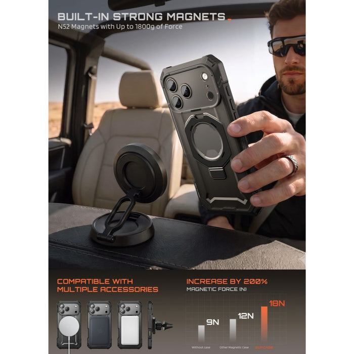 Калъф Supcase Grip Pro Mag MagSafe за iPhone 18 Pro / 17 Pro - черен